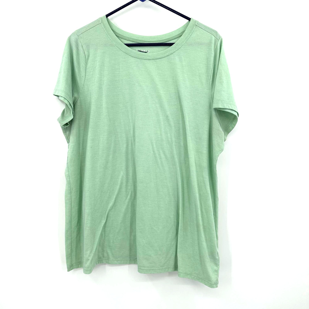 Torrid‎ size 2 2XL green short sleeve t-shirt tee shirt top blouse cotton blend